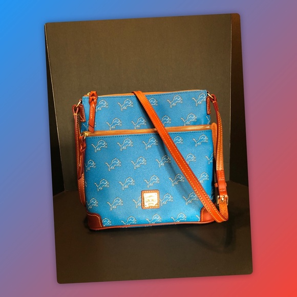 Dooney & Bourke Handbags - Dooney & Bourke Authentic NFL Detroit Lions Crossbody Handbag, New Without Tags
